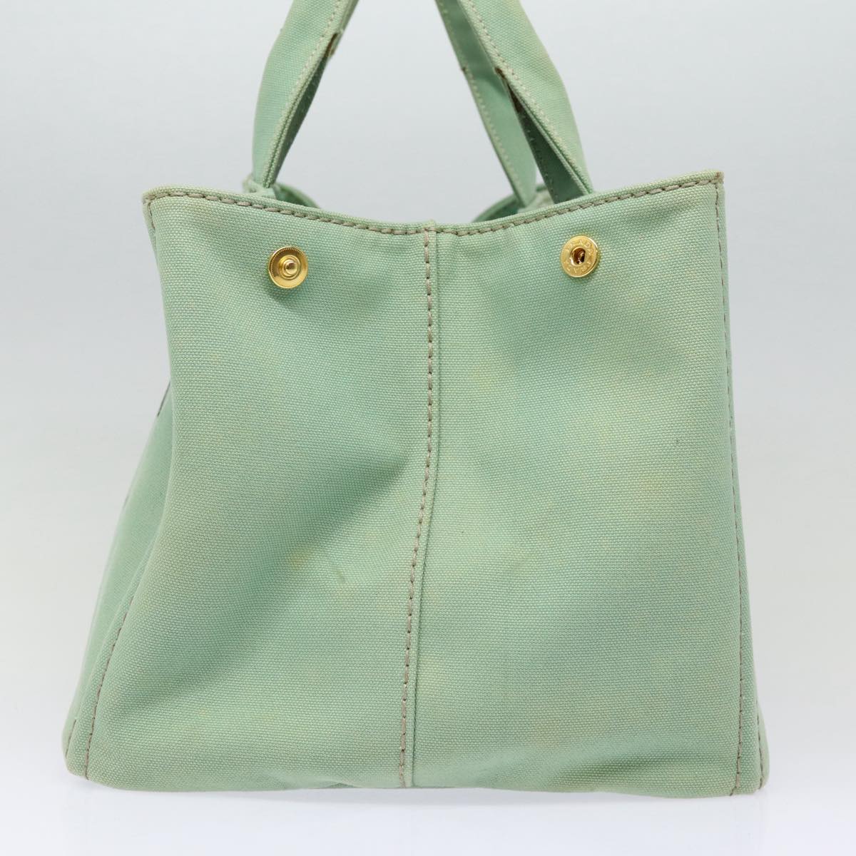 Luxury Prada Canapa GM Hand Bag Canvas Gold Green  84590