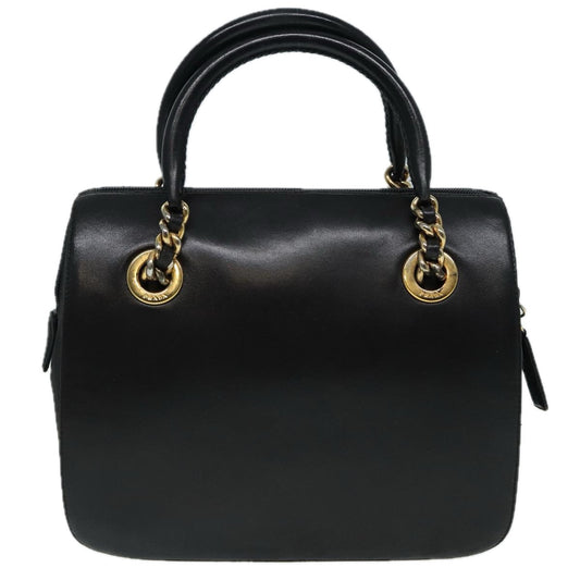 Luxury Prada Hand Bag Leather Black  84593