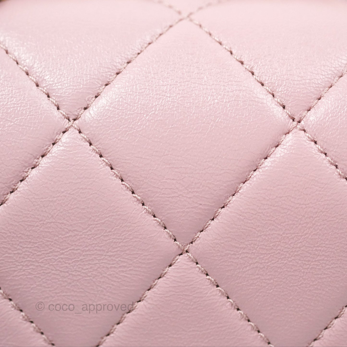 Chanel Flap Bag Dusty Pink Lambskin Aged Gold Hardware 24P
