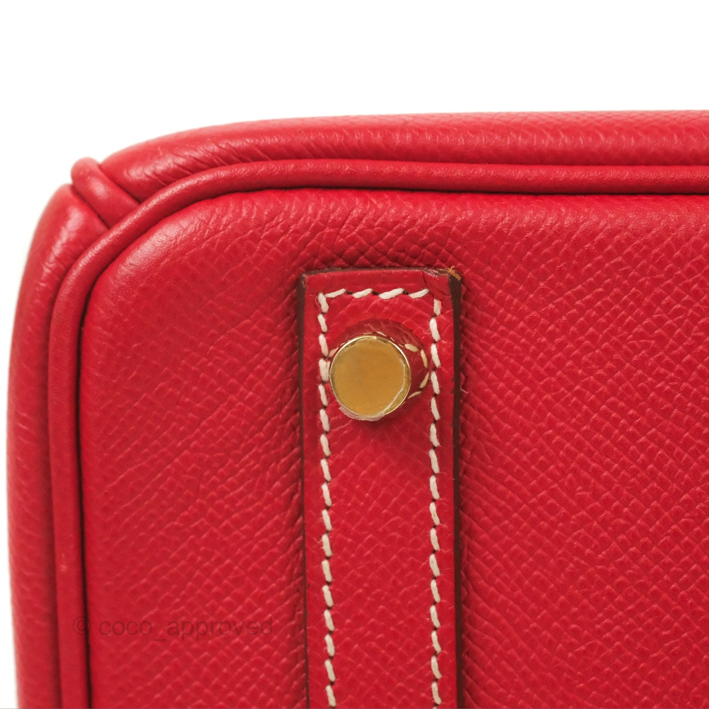Hermès Candy Birkin 30 Rouge Casque/Blue Thalassa Epsom Permabrass Hardware