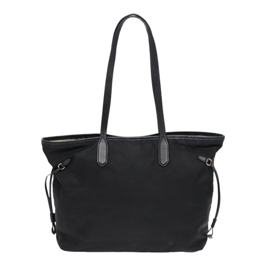 Luxury Prada Tote Bag Nylon Black Gold  84619