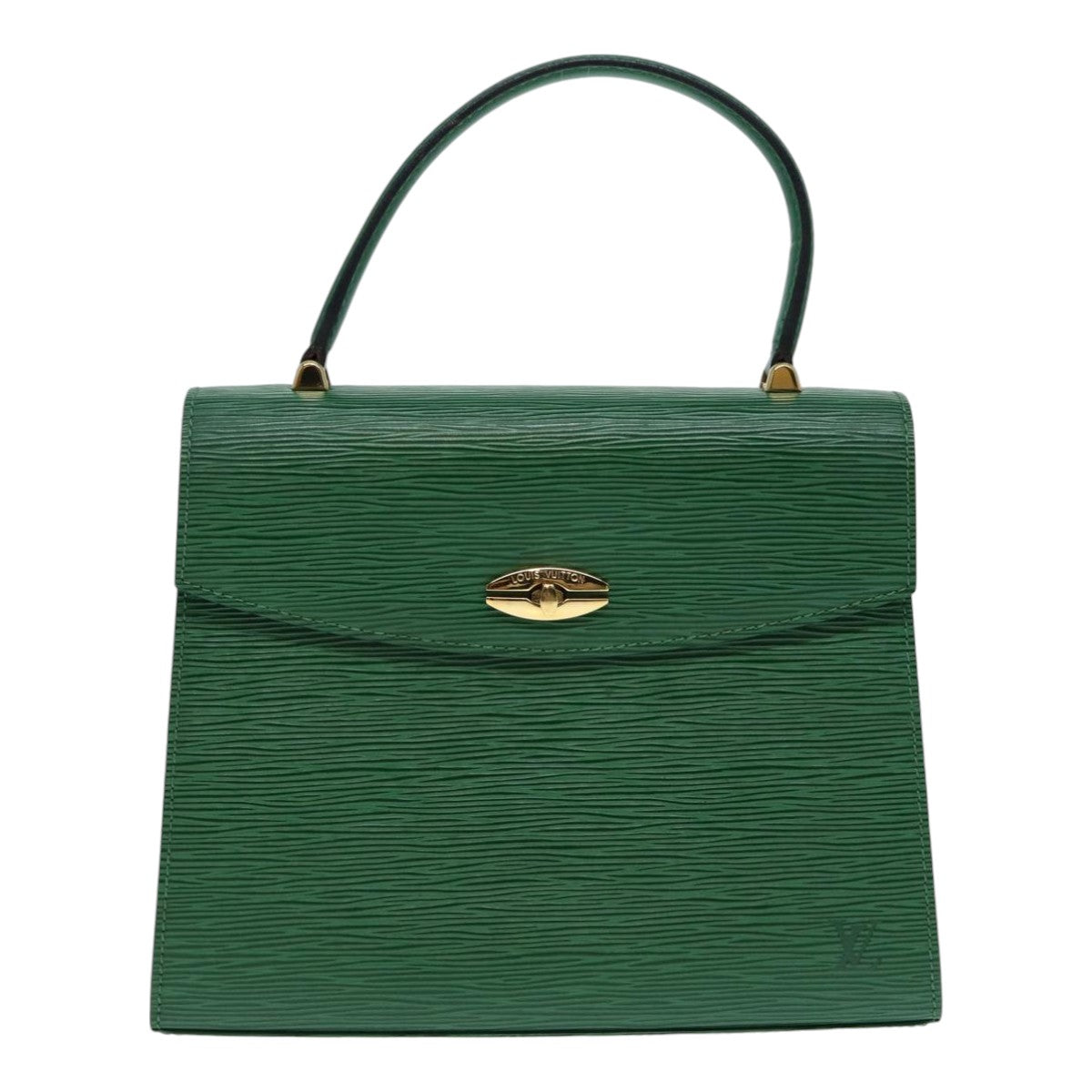 LOUIS VUITTON Epi Malesherbes Hand Bag Green M52374 LV 84626