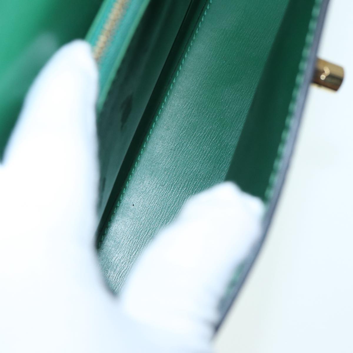 LOUIS VUITTON Epi Malesherbes Hand Bag Green M52374 LV 84626