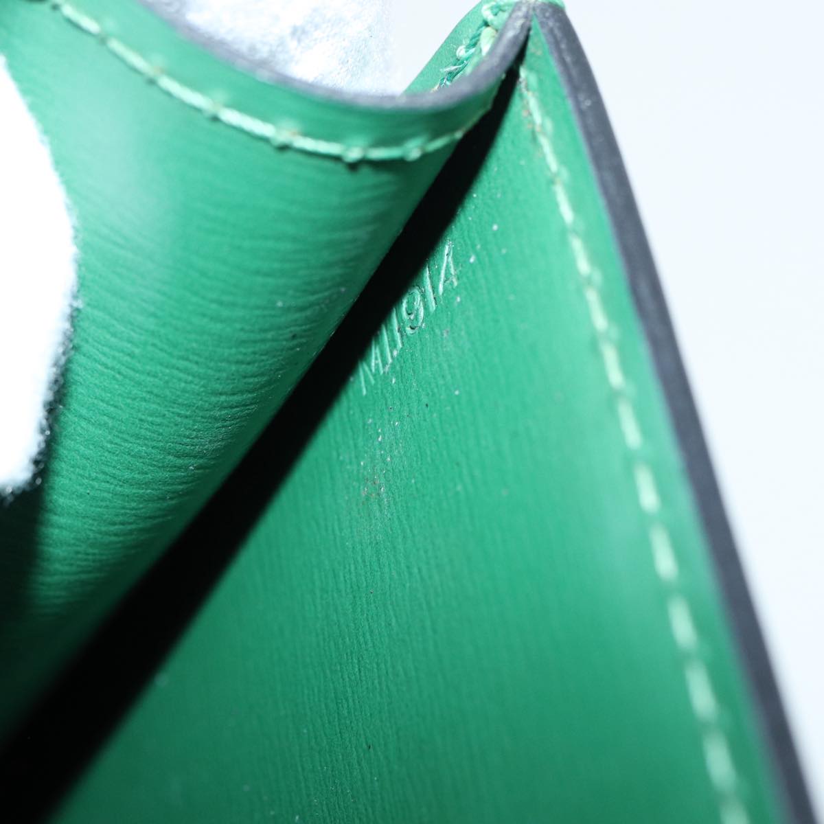 LOUIS VUITTON Epi Malesherbes Hand Bag Green M52374 LV 84626