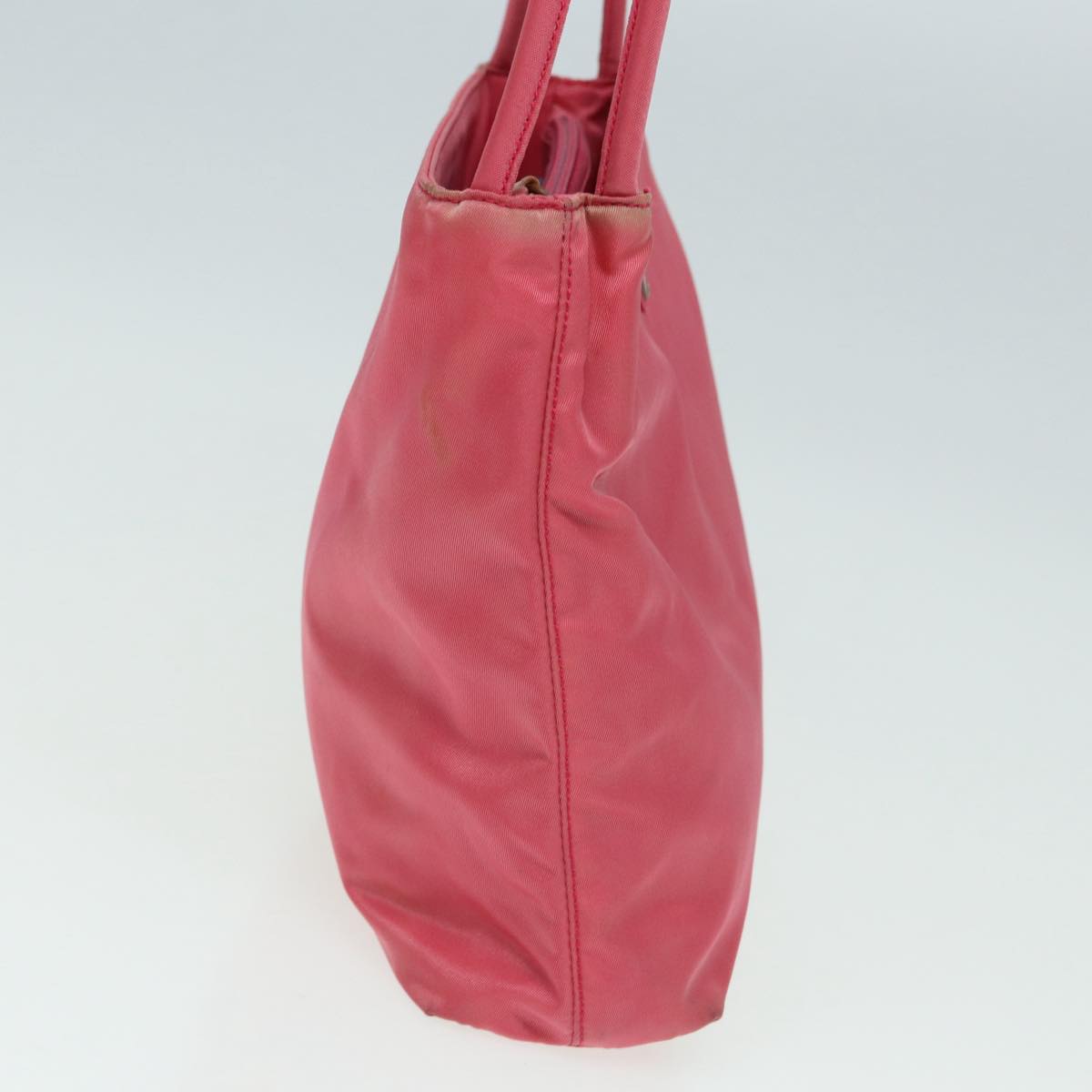 Luxury Prada Shoulder Bag Nylon Pink Silver  84644