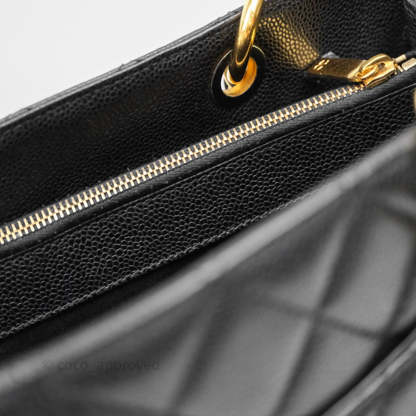 Chanel GST Black Caviar Gold Hardware