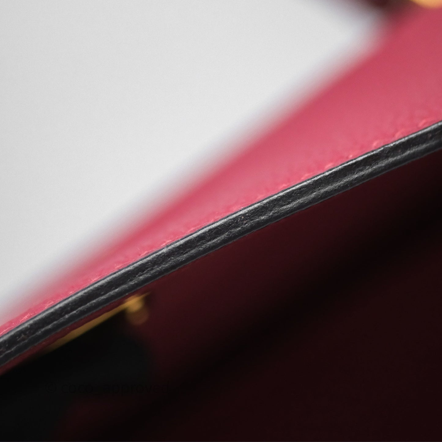 Hermès Kelly 32 Retourne Rouge Grenat K1 Togo Gold Hardware