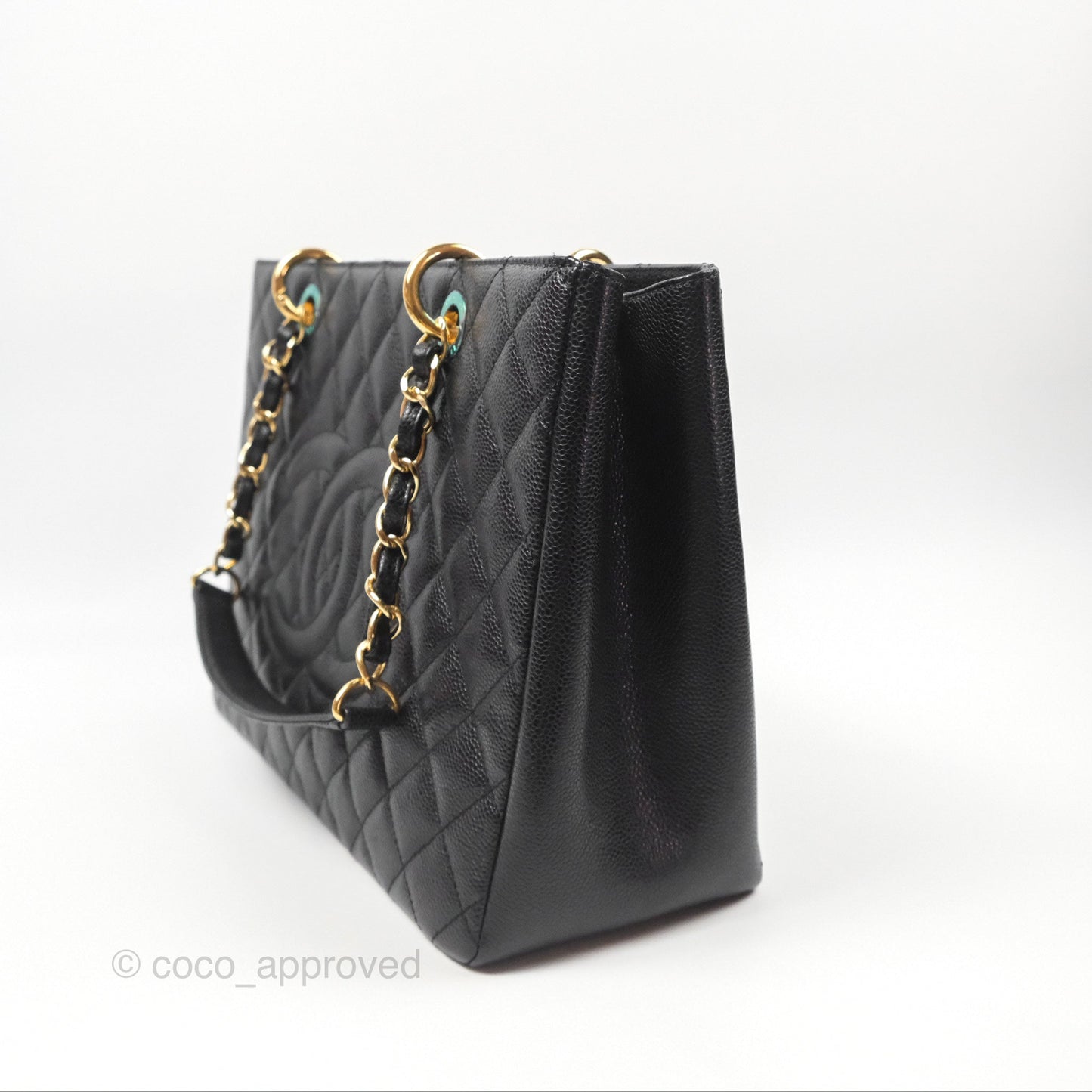 Chanel GST Black Caviar Gold Hardware