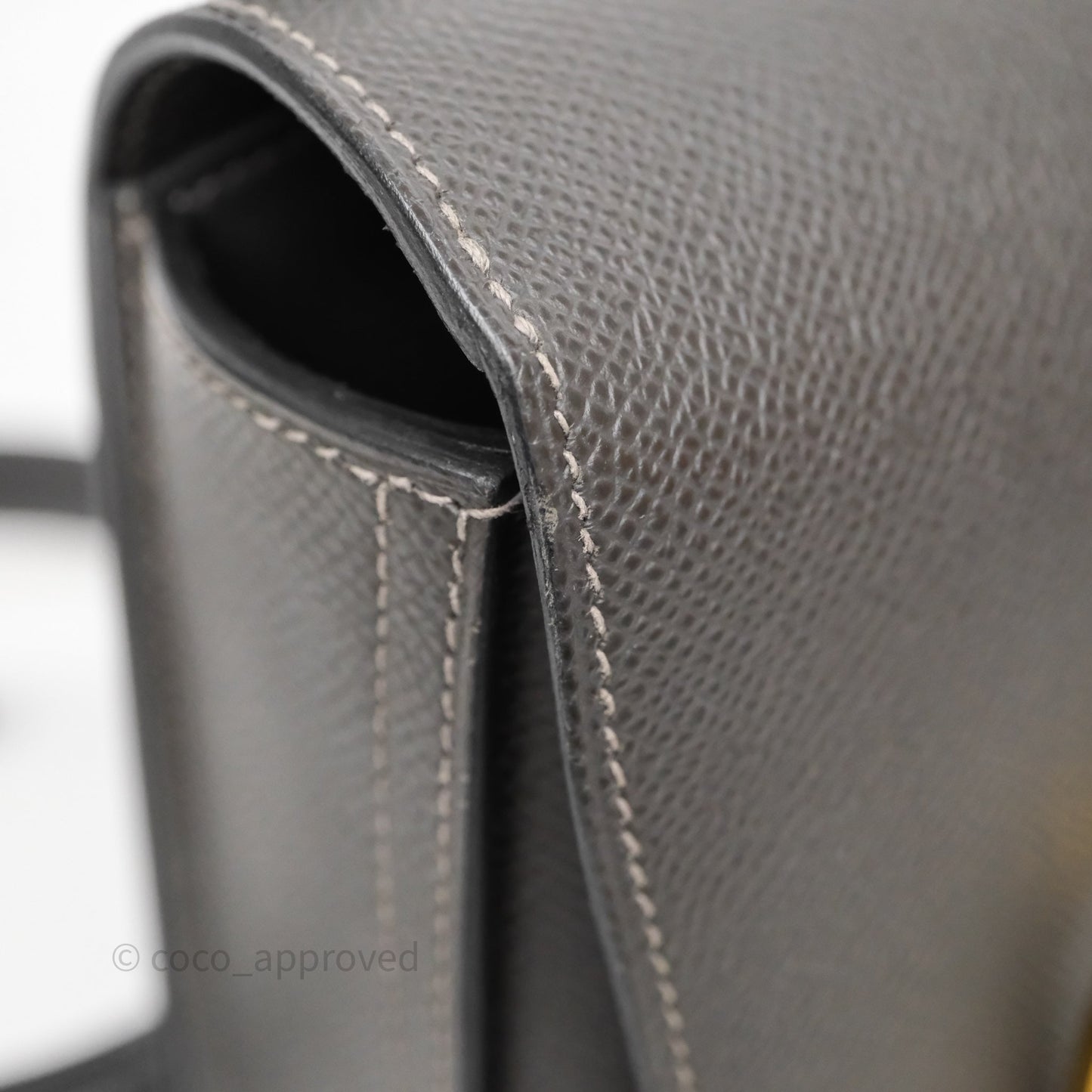 Hermès Della Cavalleria Mini Bag Gris Meyer 0L Epsom Gold Hardware