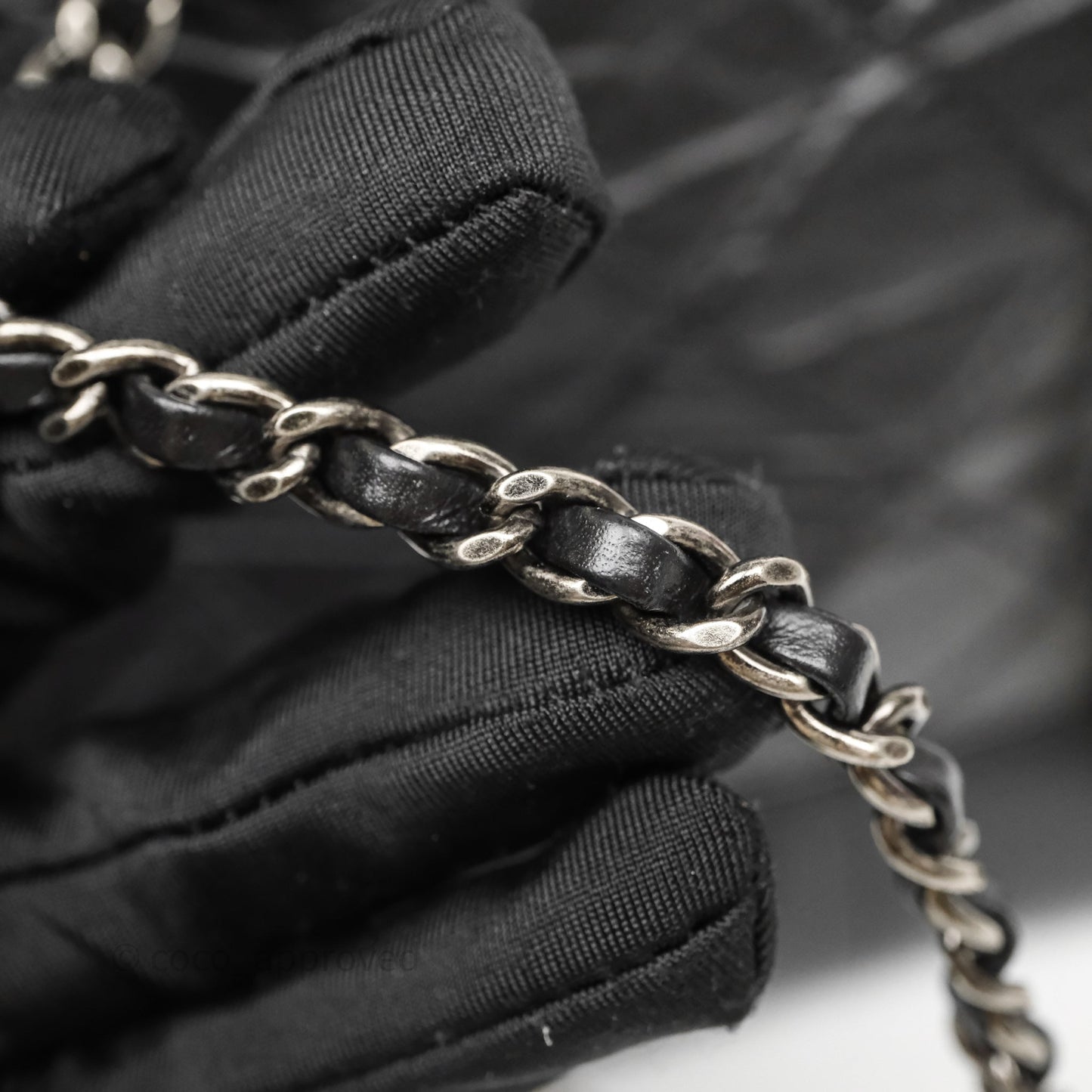 Chanel Small Gabrielle Backpack Black Aged Calfskin