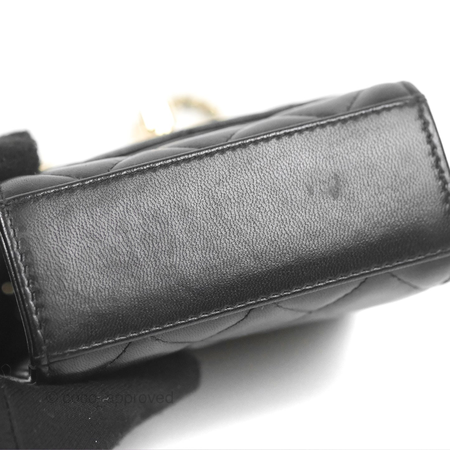 Chanel Mini Quilted Trendy CC Clutch With Chain Black Lambskin Gold Hardware