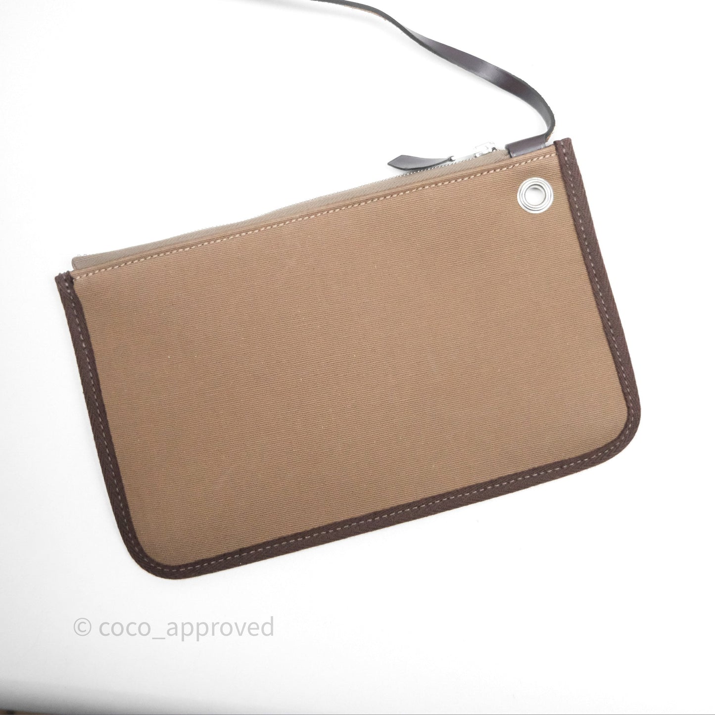 Hermès Herbag Zip 31 Retourne Etoupe 18/ Ebene 46 Canvas Palladium Hardware