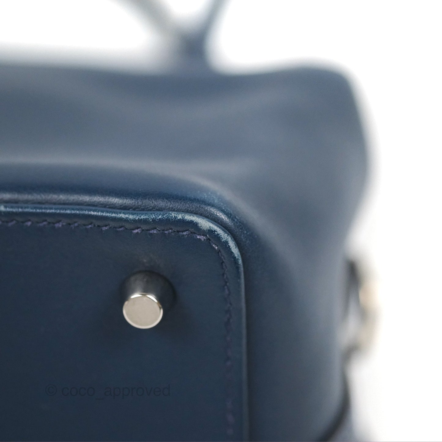 Hermès ToolBox 20 Navy Swift Palladium Hardware