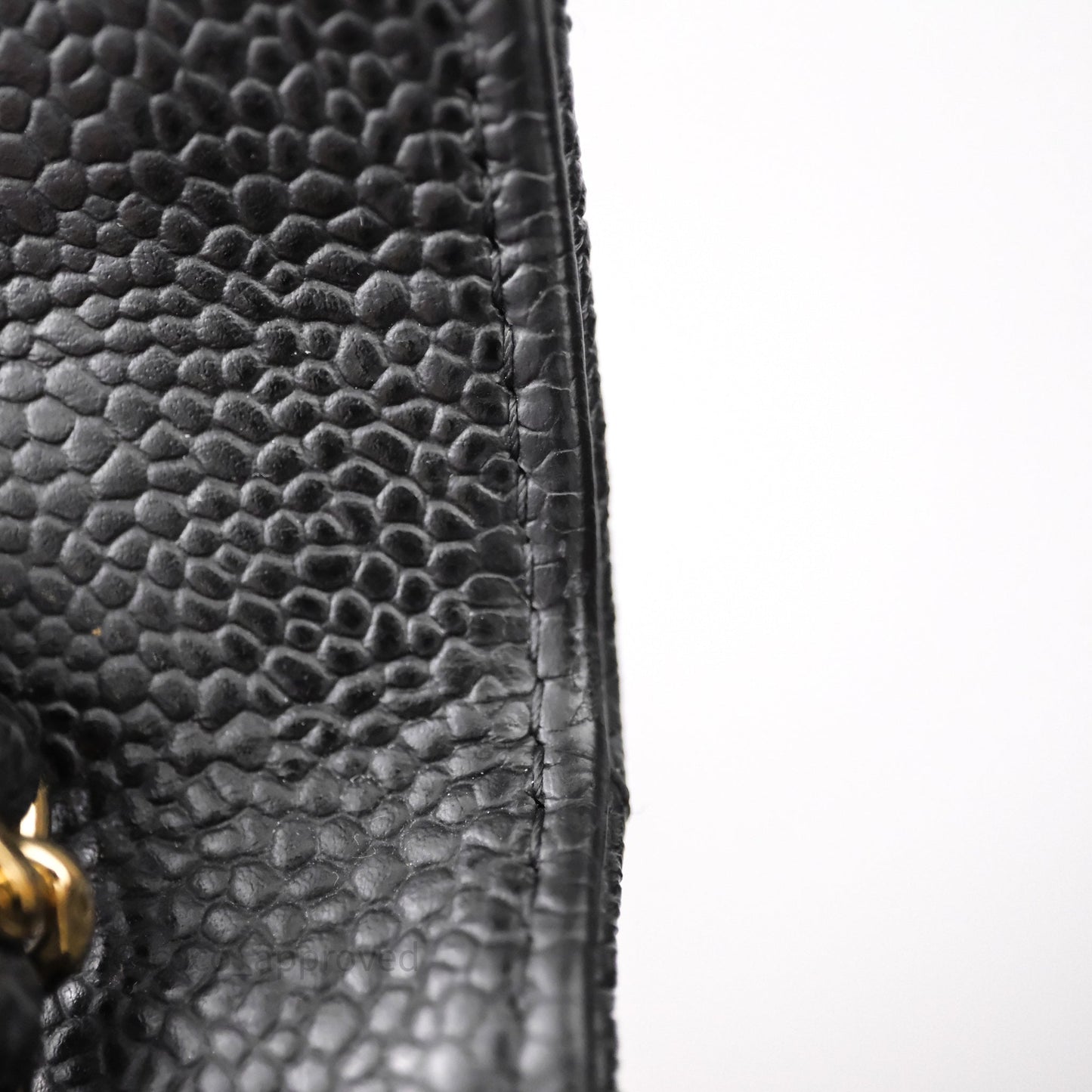 Chanel Classic Wallet On Chain WOC Quilted Black Caviar Gold Hardware