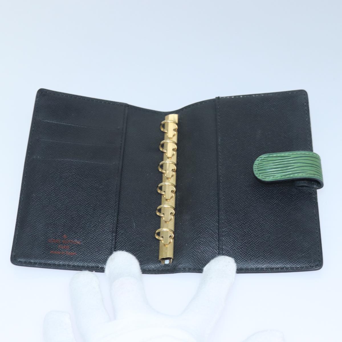 LOUIS VUITTON Epi Agenda PM Day Planner Cover Green R20054 LV 84816