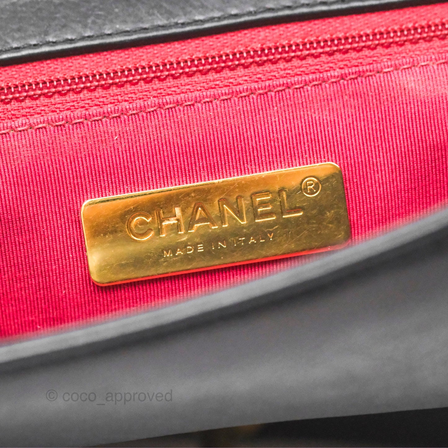 Chanel Small Underline Saddle Flap Bag Black Calfskin Gold Hardware