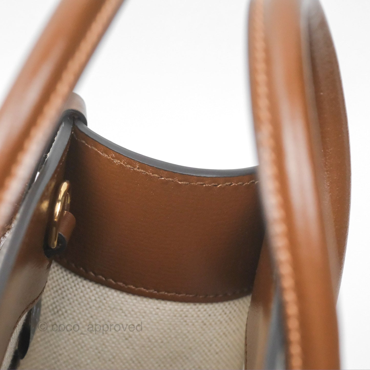 Gucci Mini Tote Bag with Interlocking G Beige / Ebony GG Supreme Canvas