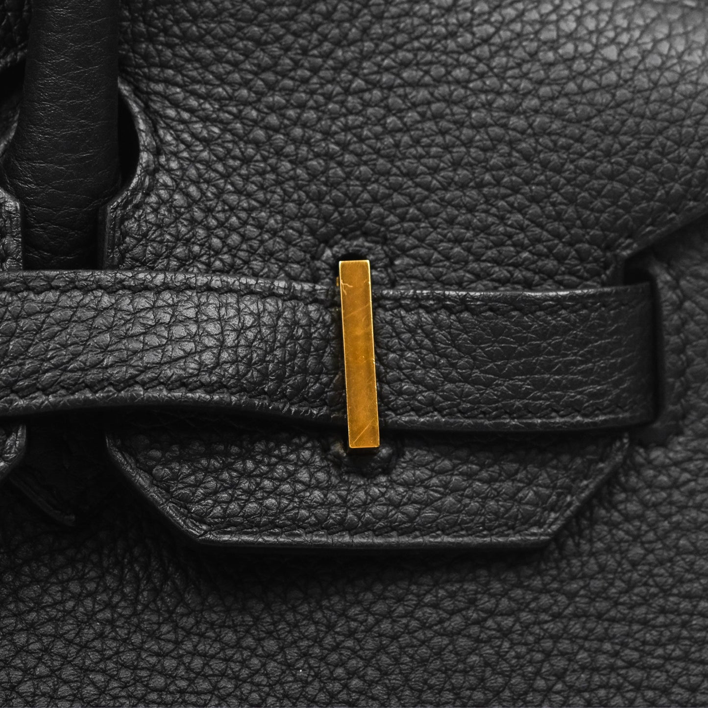 Hermès Birkin 30 Retourne Black Noir 89 Togo Gold Hardware