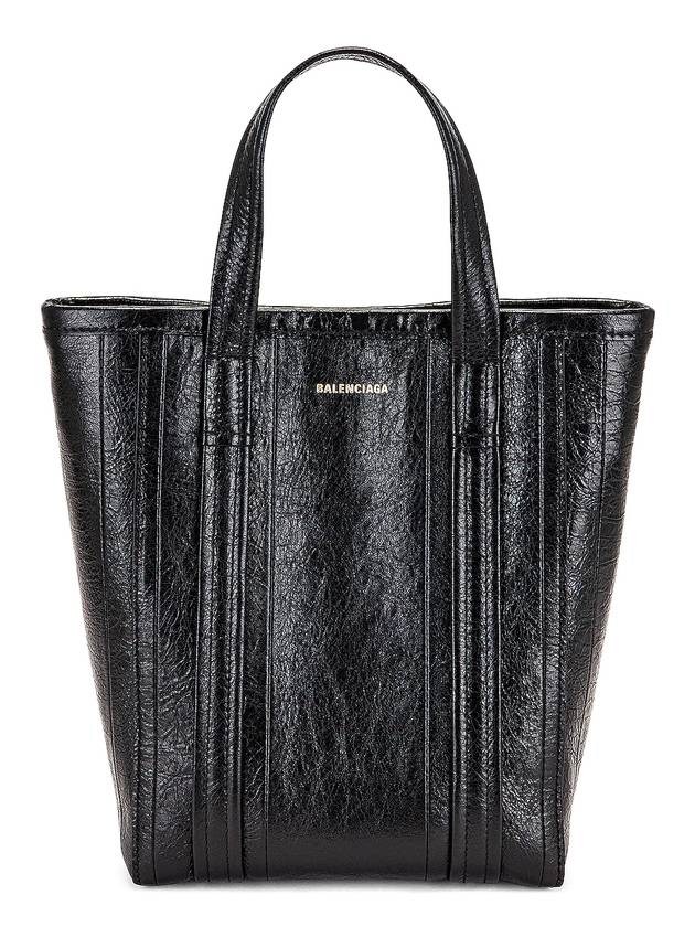 Luxury Balenciaga Barbes Small Shopper Tote Bag Black