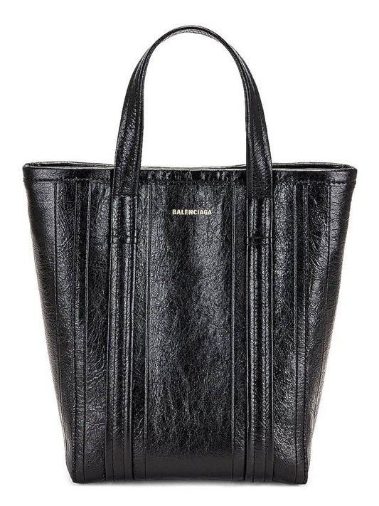 Luxury Balenciaga Barbes Small Shopper Tote Bag Black