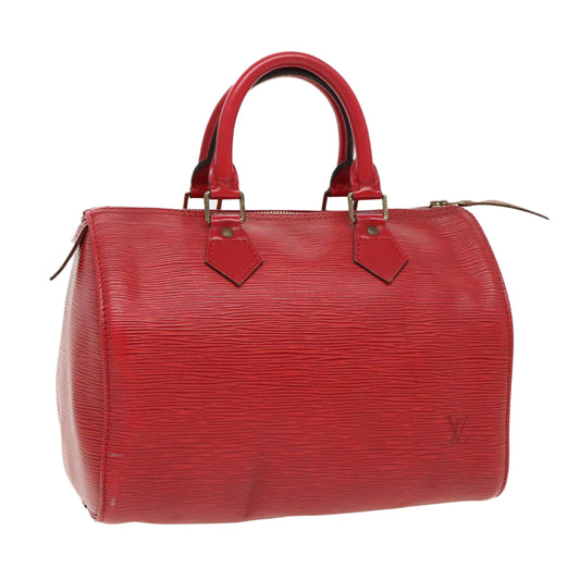 LOUIS VUITTON Epi Speedy 25 Hand Bag Castilian Red M43017 LV 84909