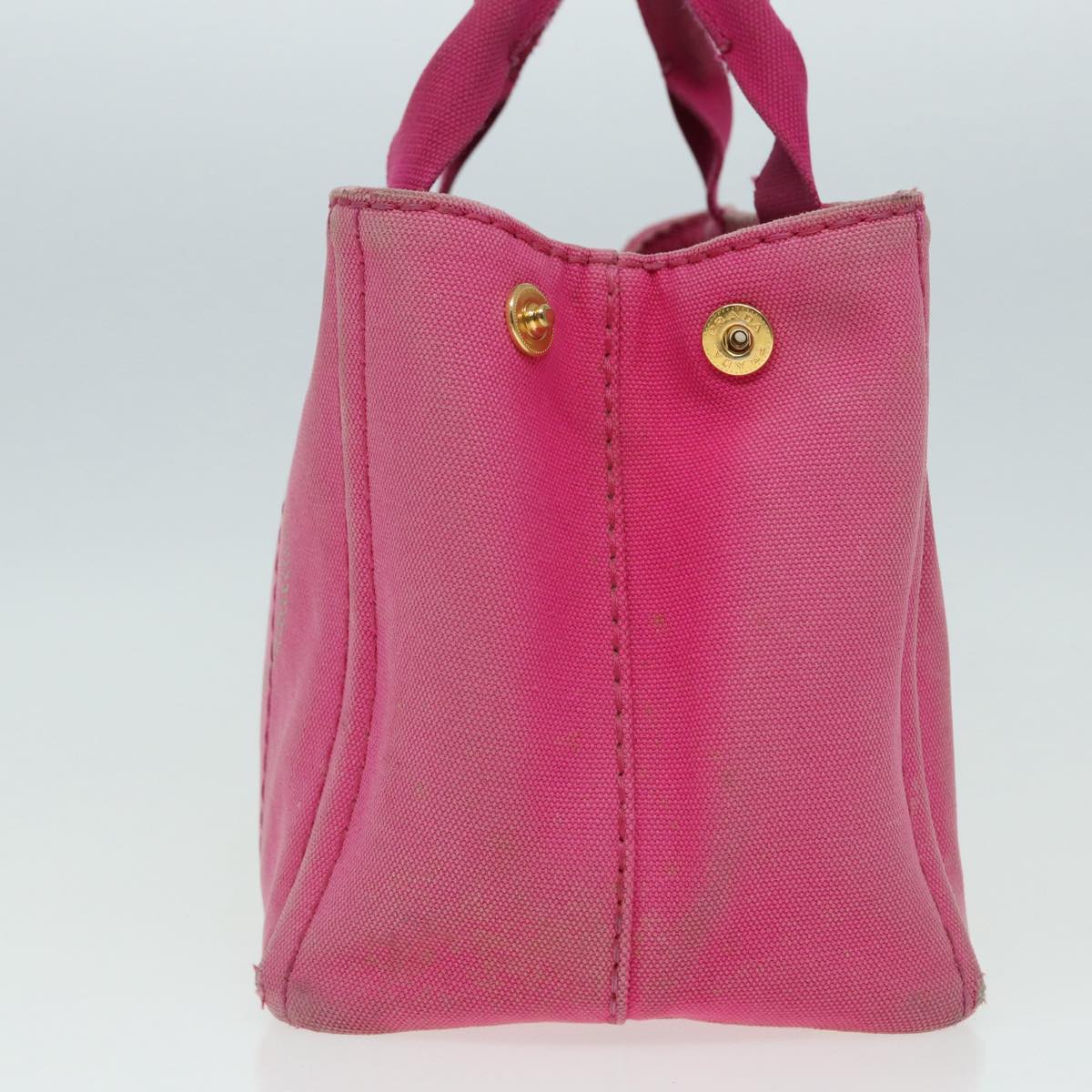 Luxury Prada Canapa PM Hand Bag Canvas Pink  84944