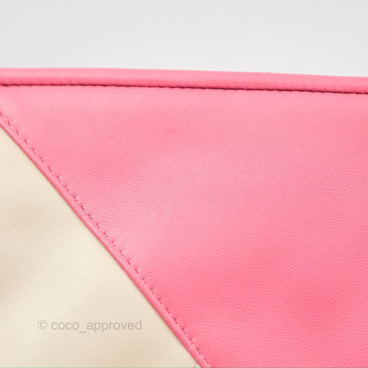 Chanel Cosmetic Case Clutch Patchwork Lambskin Gold Hardware