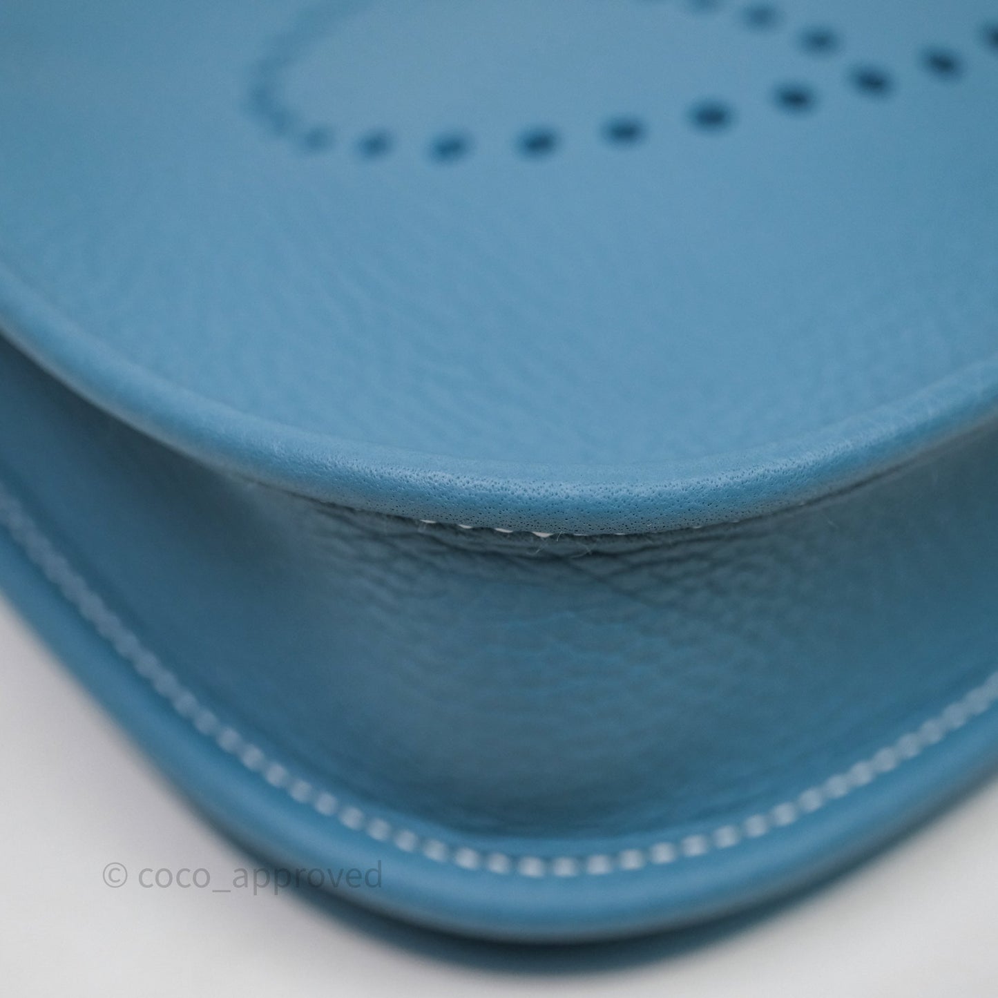 Hermès Evelyne 23 Bleu Jean 75 Clemence Palladium Hardware