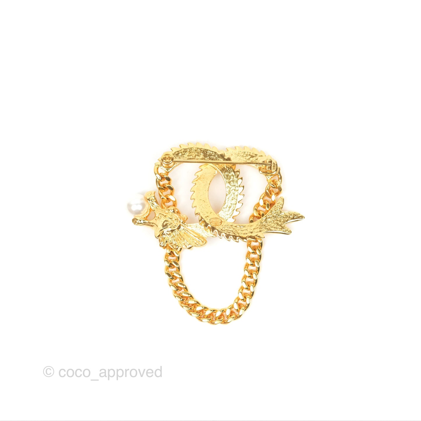 Chanel CC Dragon Chinese New Year Edition Brooch Gold Tone 24C