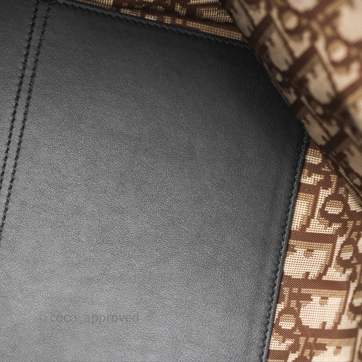 Christian Dior Large Toujours Bag Beige And Black Water-Repellent Fabric With Paris Print