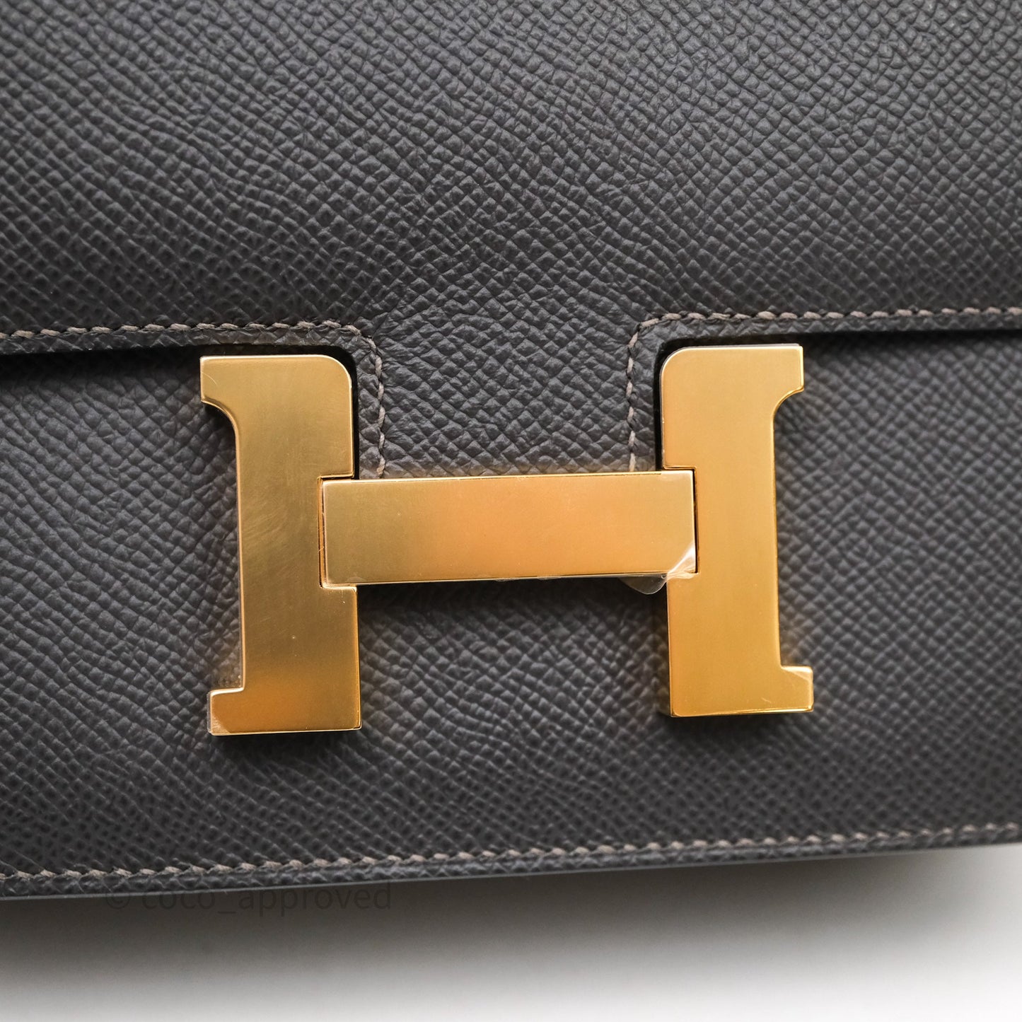 Hermès Constance Mini 18cm Graphite 88 Epsom Gold Hardware