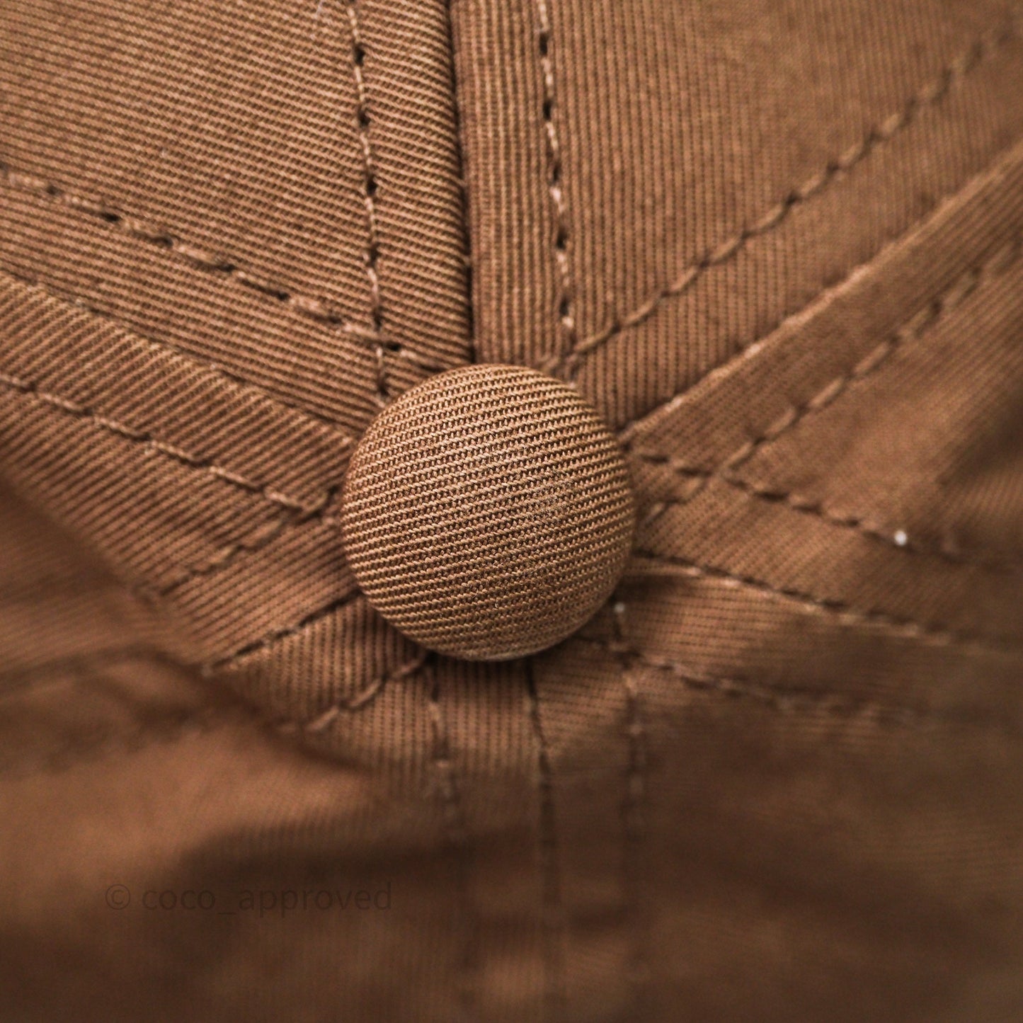 Celine Casquette Baseball Triomphe Cap Brown Size M