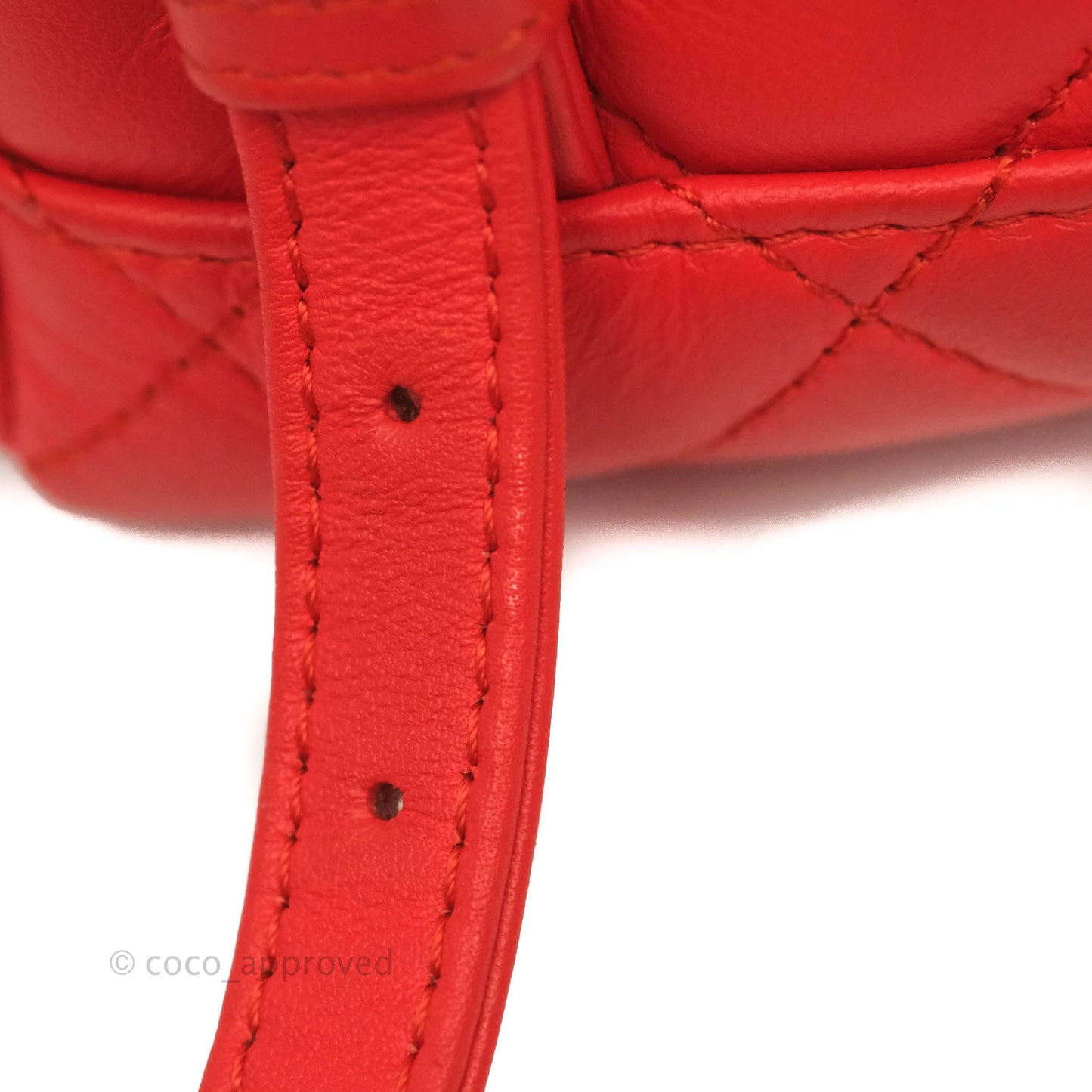 Chanel Quilted Urban Spirit Backpack Red Calfskin Gold Hardware