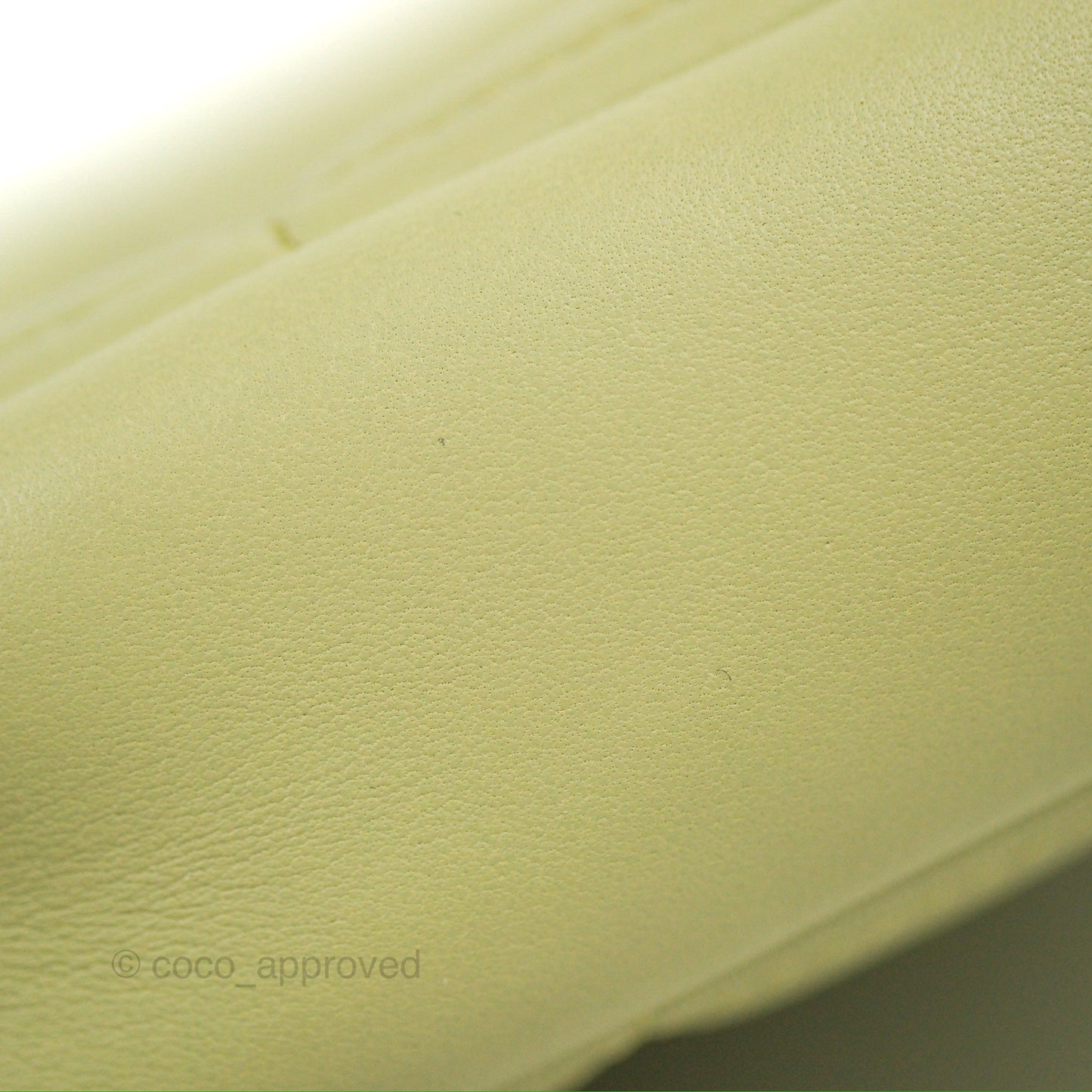 Chanel Small Quilted Diamond Cut Bag Green Lambskin Aged Gold Hardware