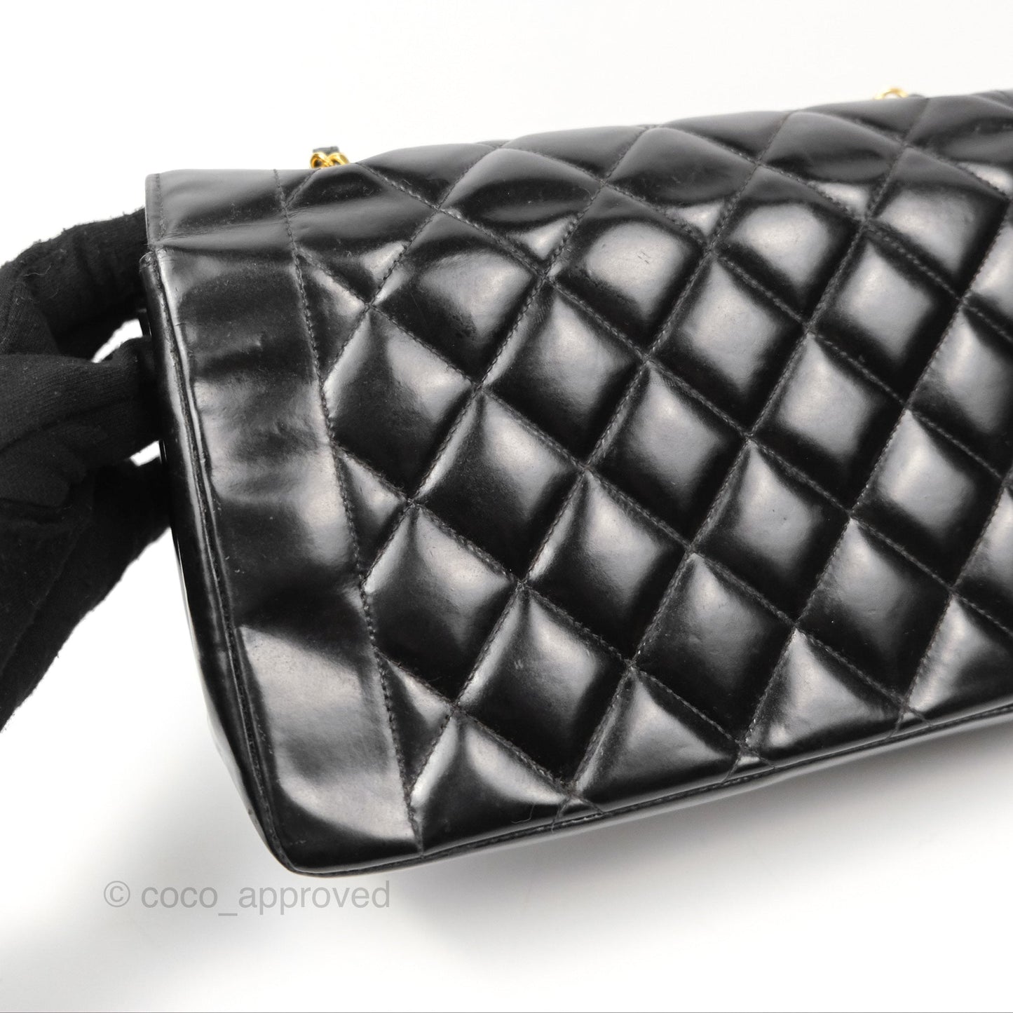 Chanel Vintage Quilted Medium Classic Diana Flap Bag Black 24K Gold Hardware