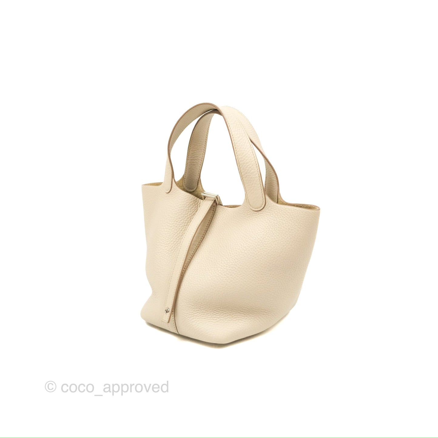 Hermès Picotin 18 Beton Clemence Palladium Hardware