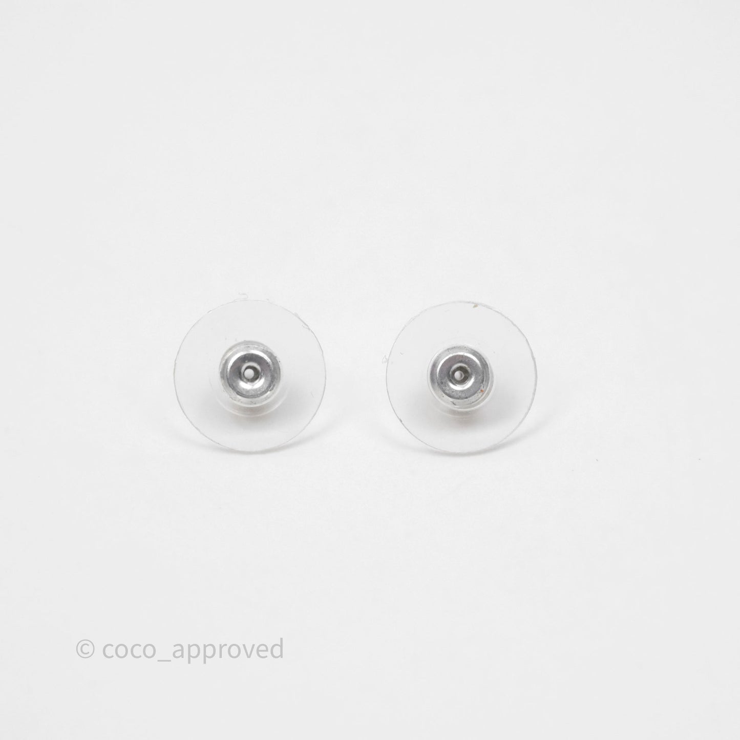Chanel CC Drop Pearl Earrings Gold Tone 20A