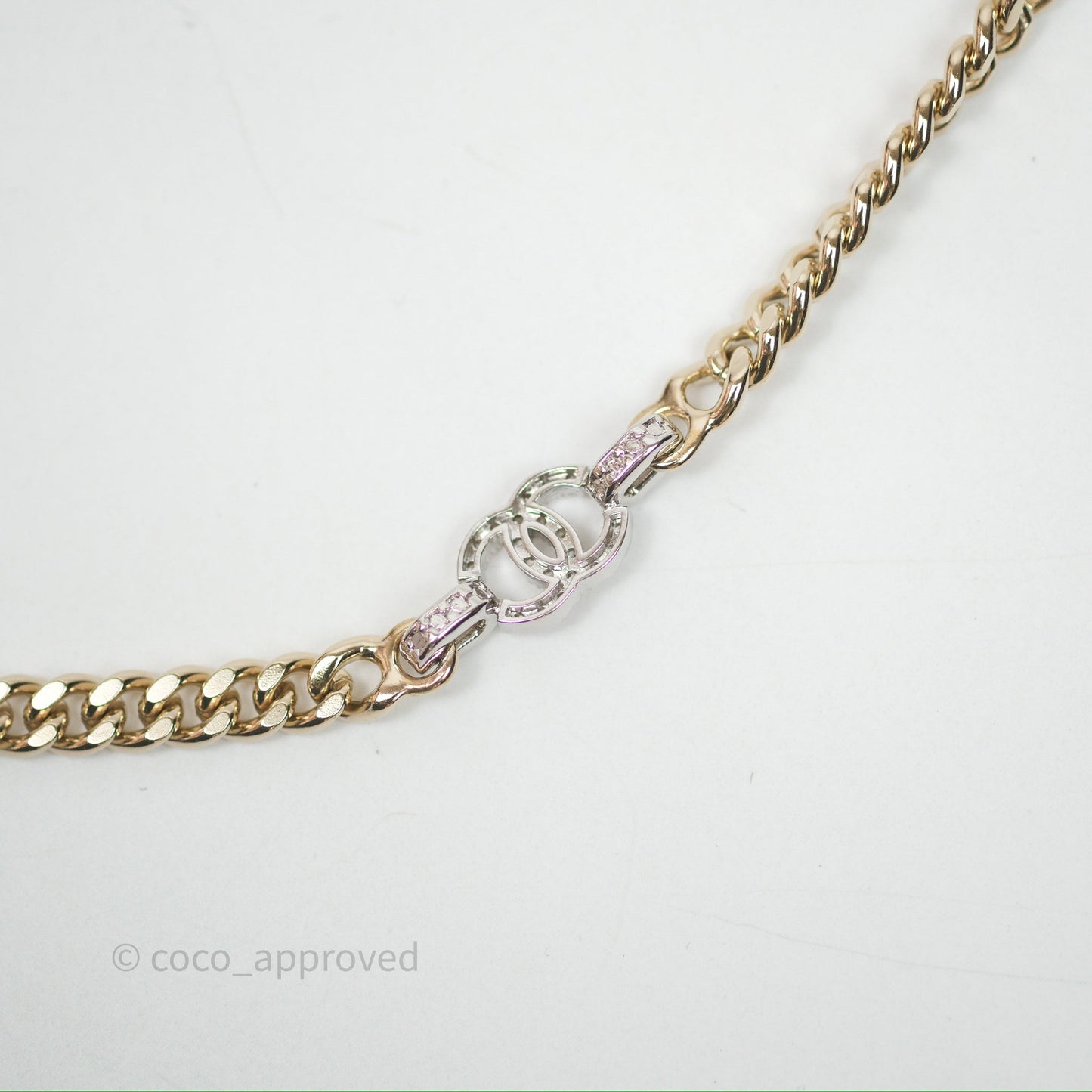 Chanel Crystals CC Chain Belt Gold Tone 22S