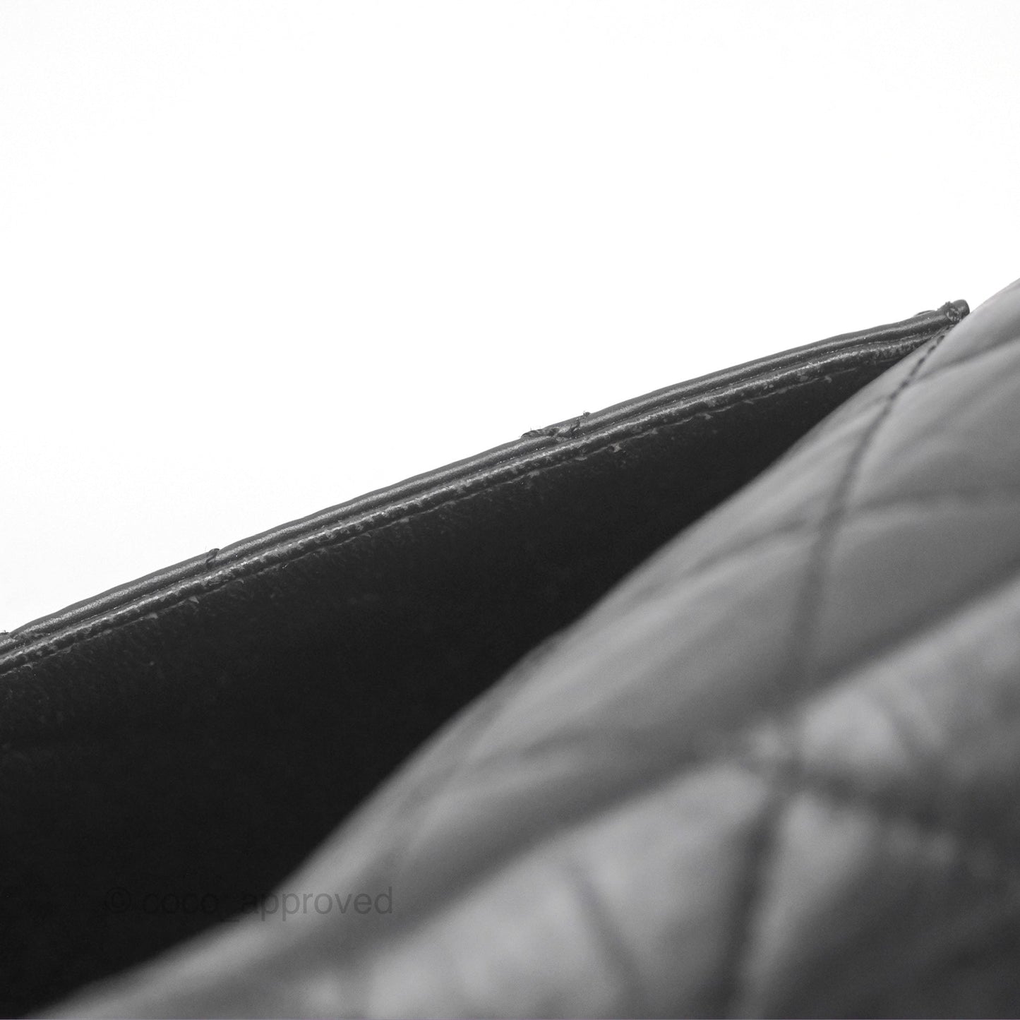 Chanel Reissue 227 Quilted Aged Calfskin Black Gold Hardware