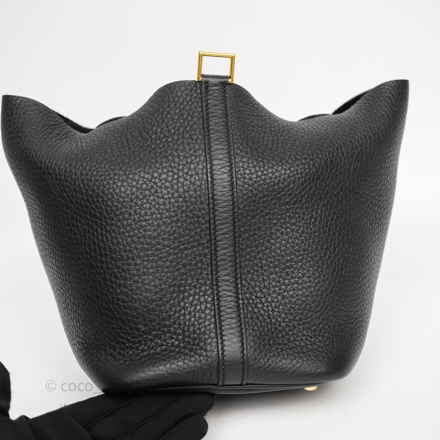 Hermès Picotin Lock 18 Noir Black 89 Clemence Gold Hardware
