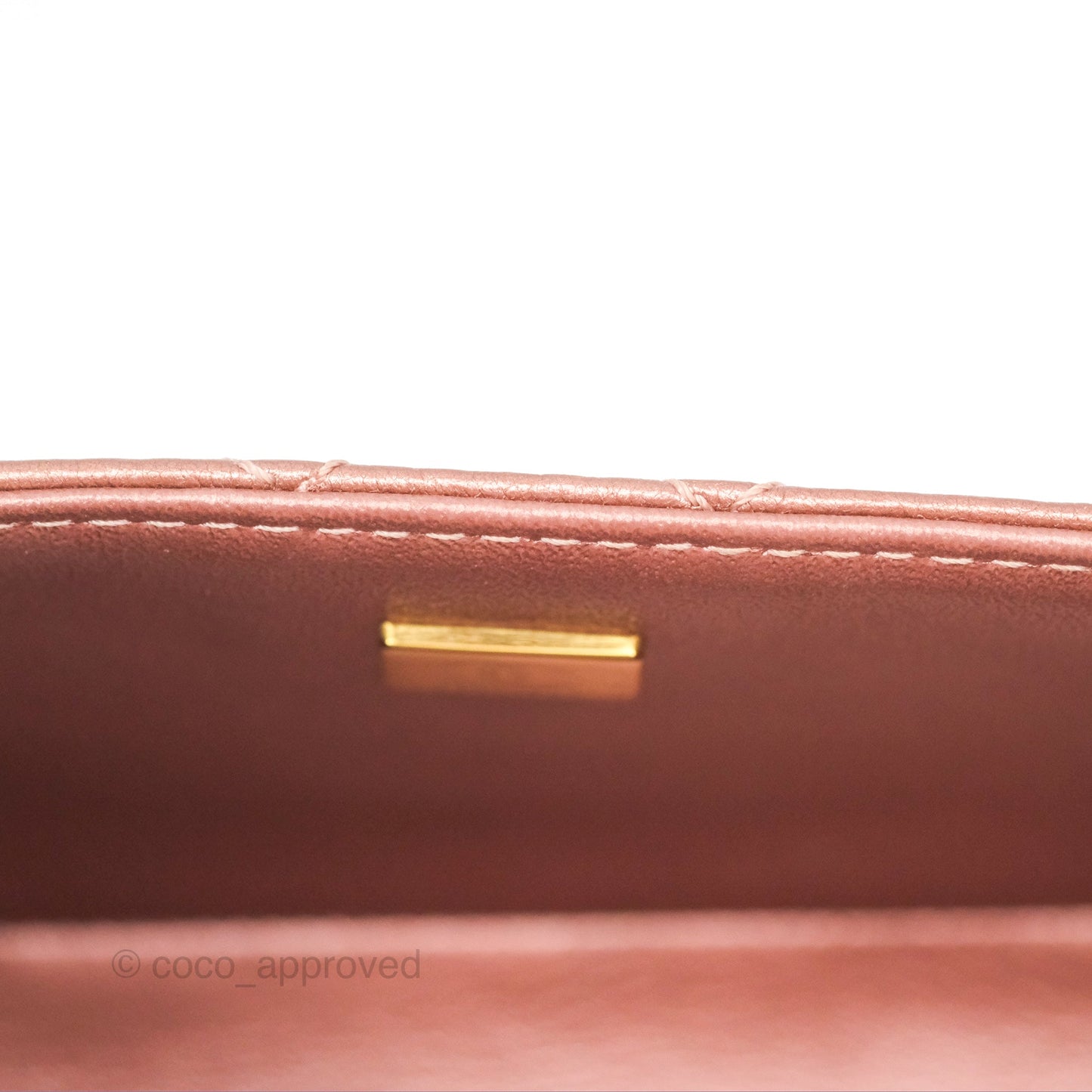 Chanel Mini Reissue 224 Copper Metallic Calfskin Rose Gold