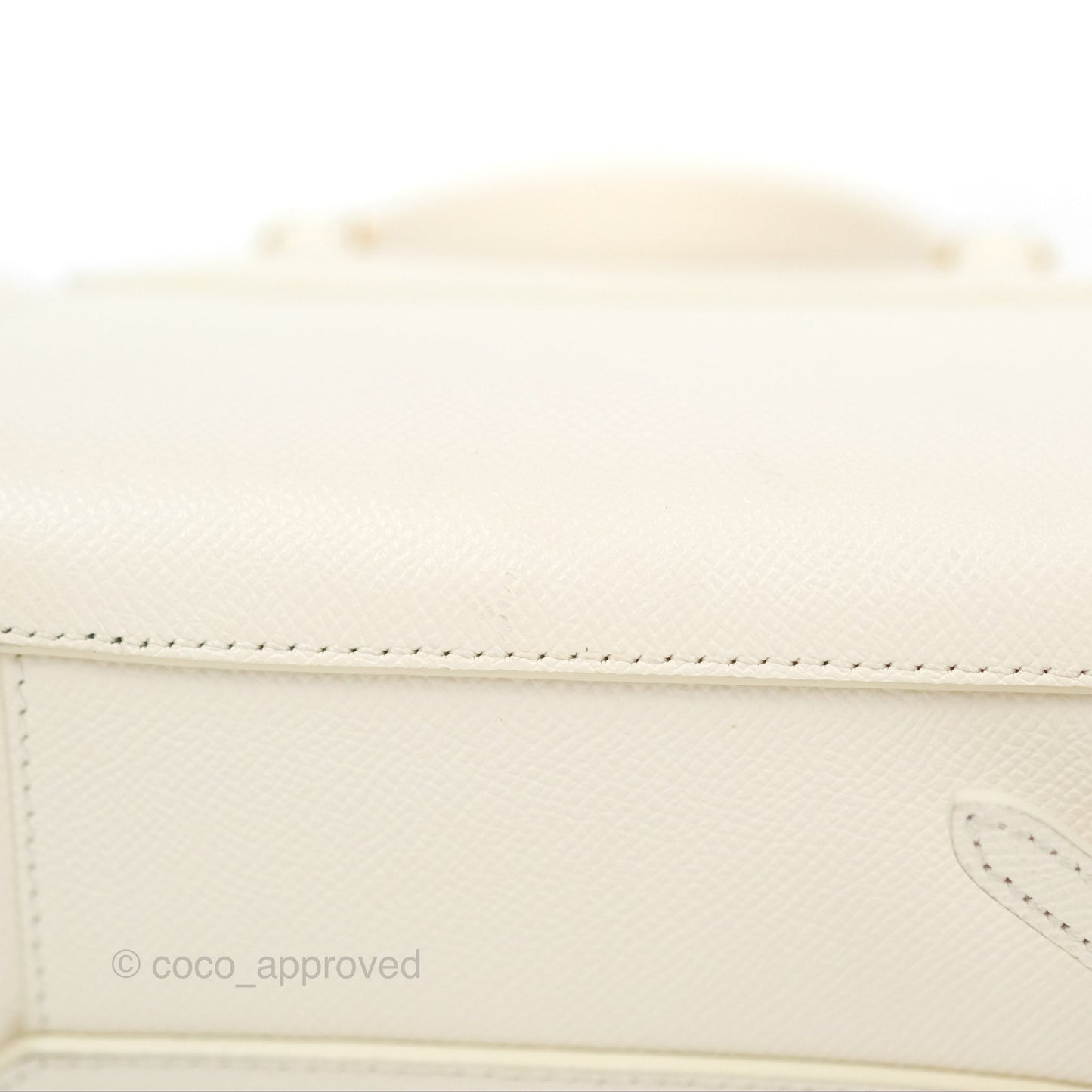 Celine Pico Belt Bag White Grained Calfskin Gold Hardware