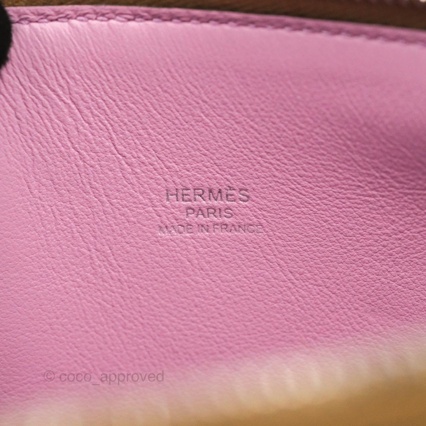 Hermès Bolide 1923 25 Verso Veau Evercolor Chai 0M/ Mauve Sylvestre X9 Palladium Hardware