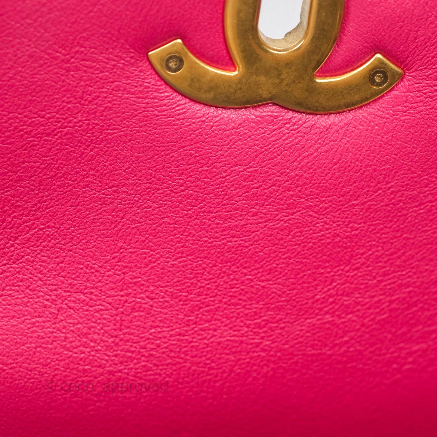 Chanel 19 Large (Medium) Dark Pink Goatskin Mixed Hardware