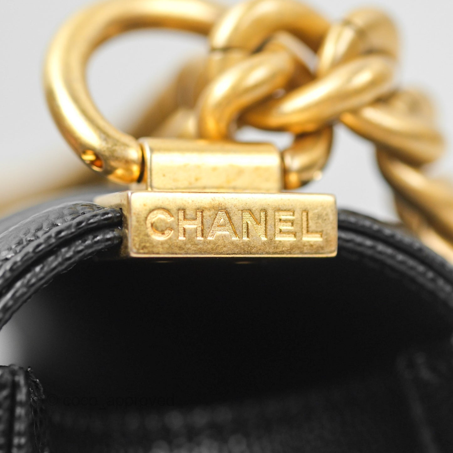 Chanel Small Boy Black Caviar Gold Hardware
