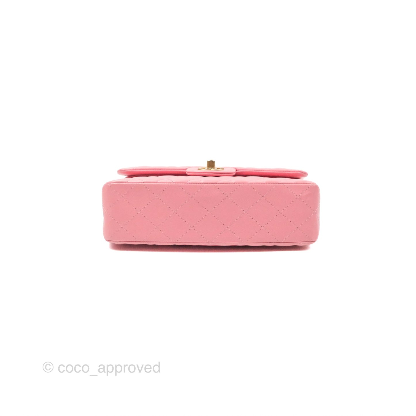 Chanel Small Classic Quilted Flap Pink Lambskin Gold Hardware