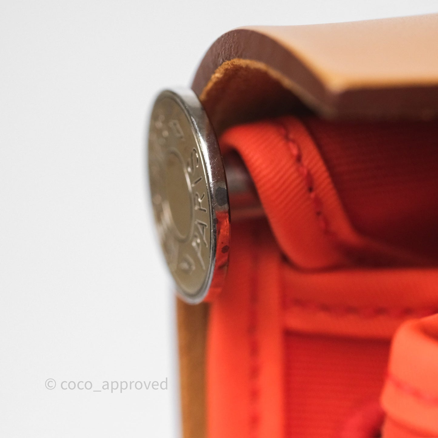 Hermès Herbag Zip 31 Capucine 9T / Fauve 34 Canvas Palladium Hardware