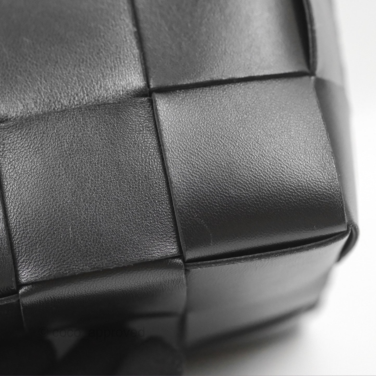 Bottega Veneta Small Cassette Bucket Bag Black Lambskin