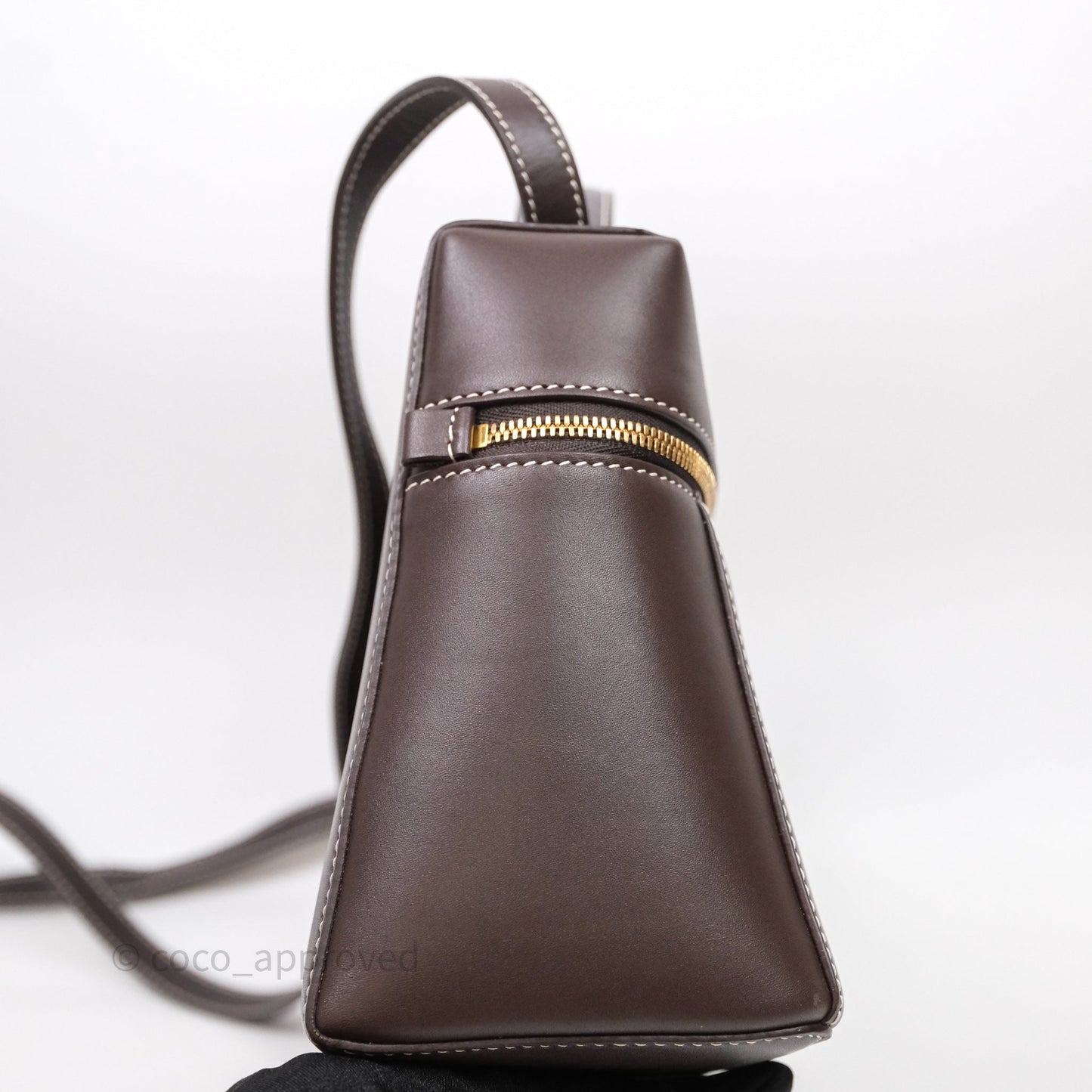 Loro Piana Extra Bag L27 Dark Choco Licorice Smooth Calfskin
