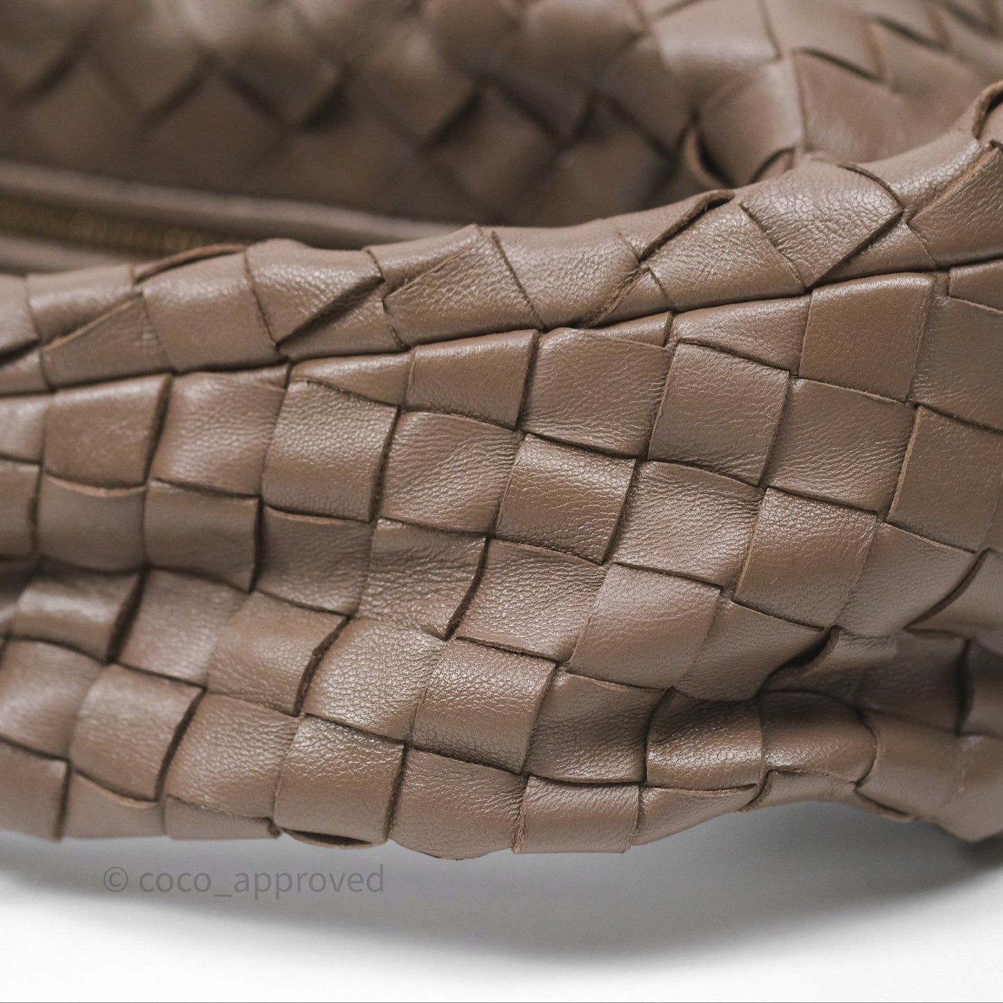 Bottega Veneta Small Jodie Bag Intrecciato Brown Lambskin Gold Hardware
